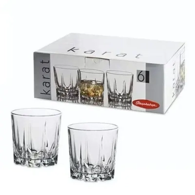 Набор стаканов для виски 6шт 295мл «Карат» 52885B