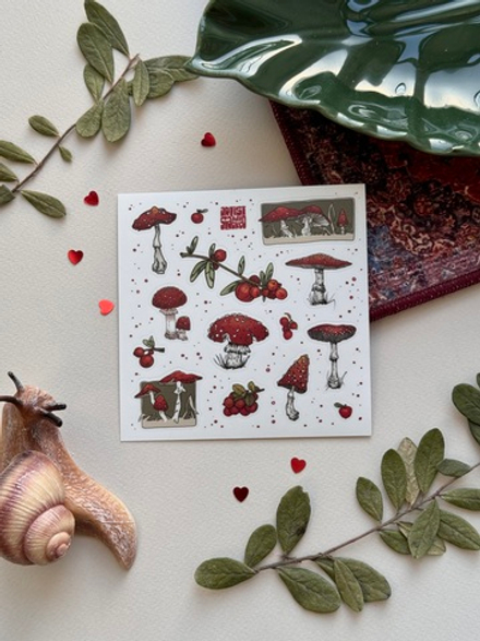 Стикерпак `Мухоморы` 🍄 