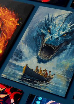 Картина на стену на металле от MetallSubArt "Дракон"