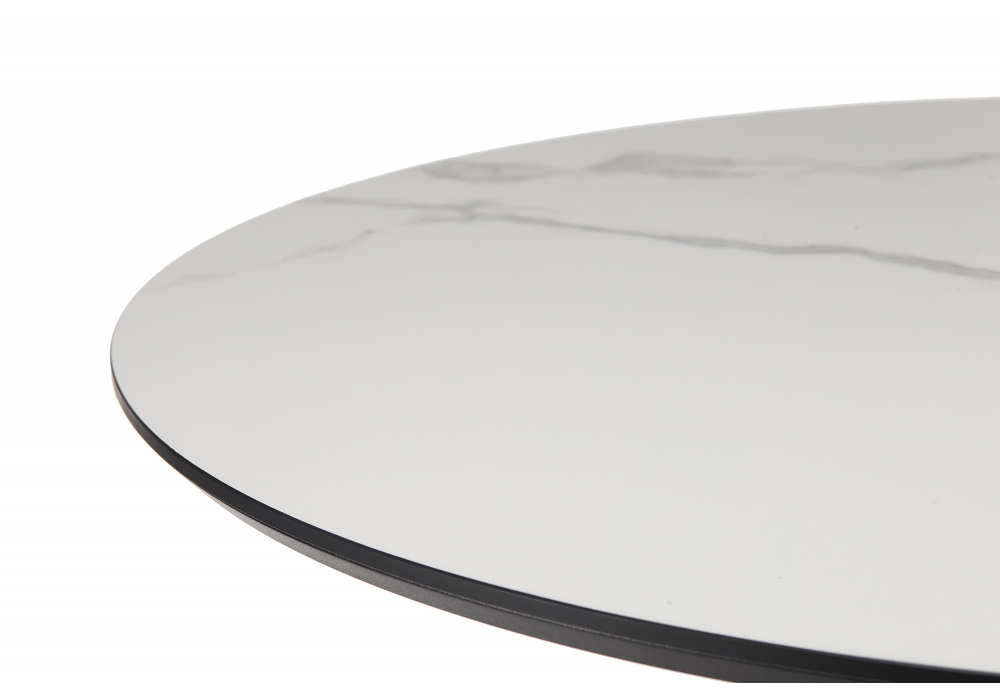 Керамический стол Woodville Нэнси 110 patagonoa bianco repose, черный