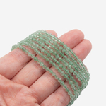 Пренит натуральный, шар, 3,3мм, микроогранка