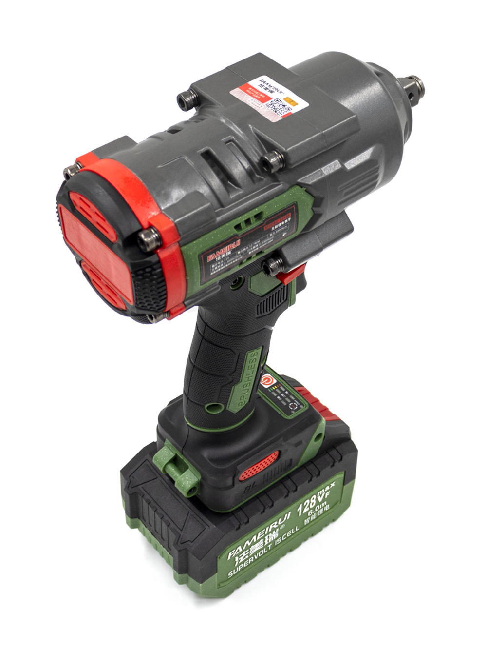 Ударный аккумуляторный гайковёрт FAMEIRUI 128VF 1000Н·м