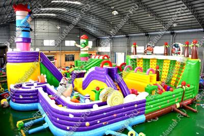 Надувной батут «Детский мегапарк» 18*18*8 м