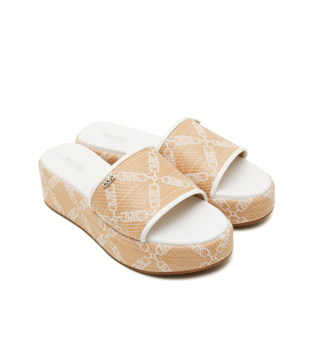 Шлепанцы EMBER WEDGE Michael Kors - бежевый(40S4EBFS2Y)