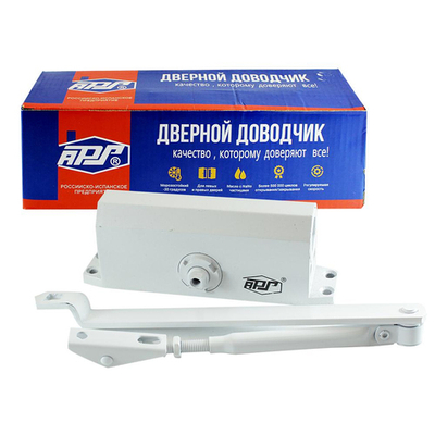 Доводчик дверной 45-65кг DS-62 WW квадратный M белый