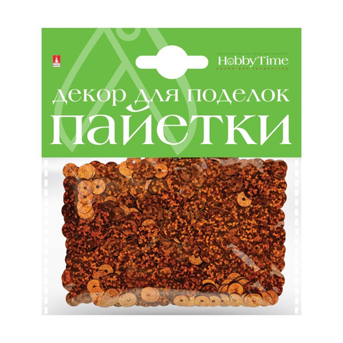 Пайетки "3D" для творчества, голографические, 6мм, 12вид, HobbyTime
