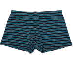 Удобные мужские трусы-боксеры в полоску (Размер: M) (Цвет: зеленый с черным)