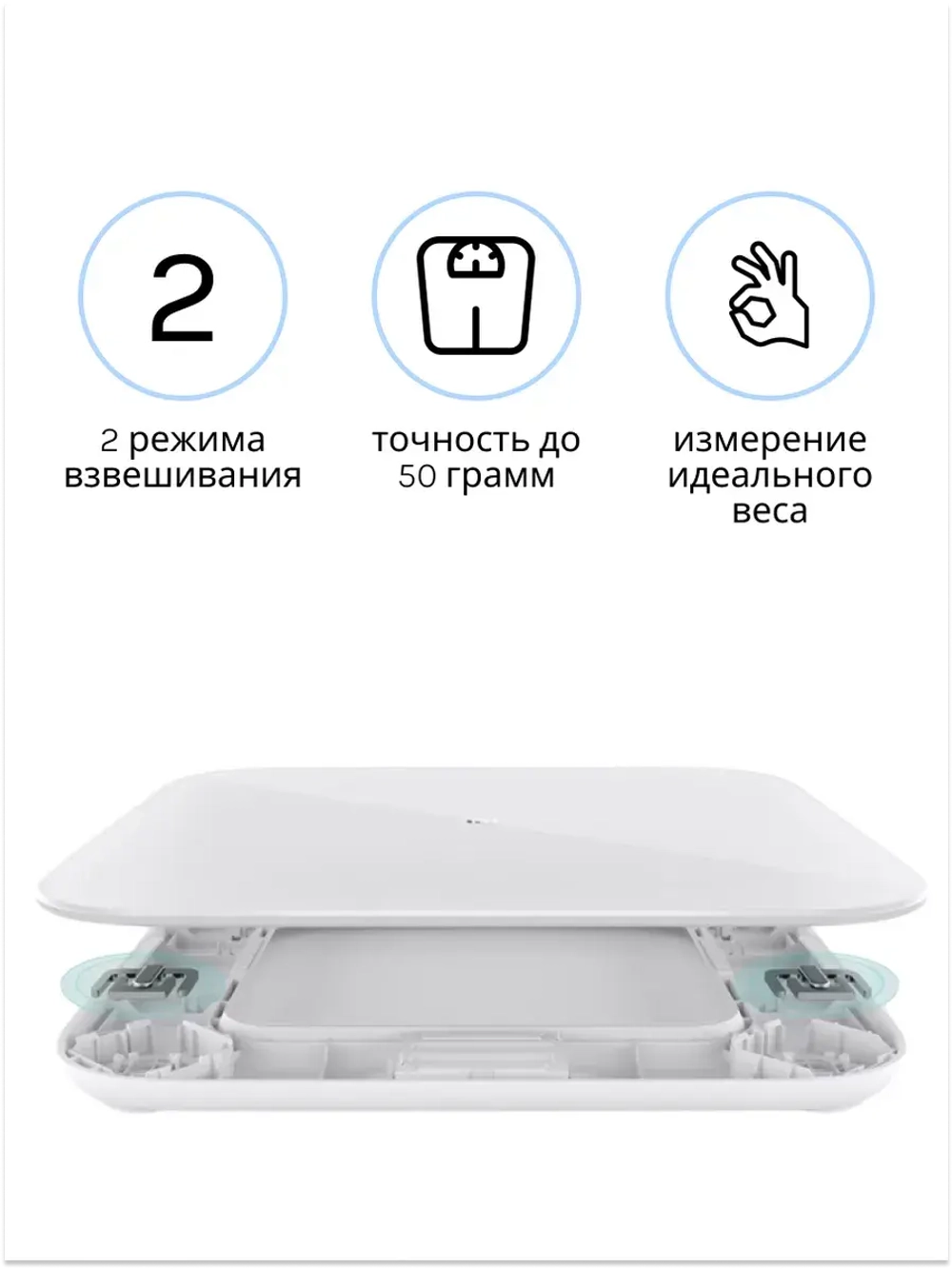 Весы напольные Xiaomi Mi Smart Scale 2 White NUN4056GL (XMTZC04HM)