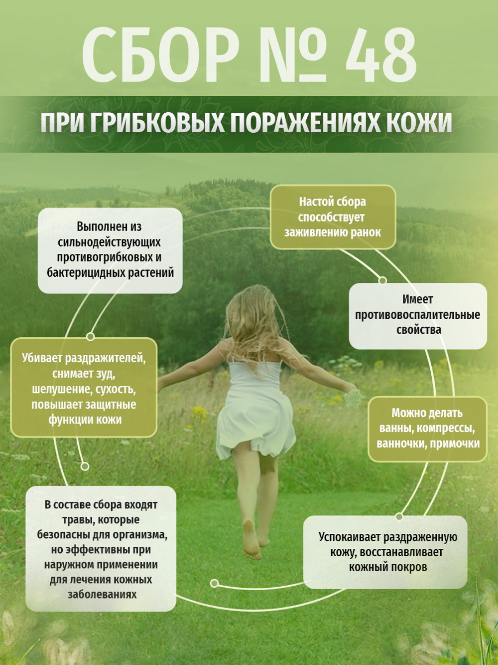 Сбор № 48 При грибковых поражениях кожи