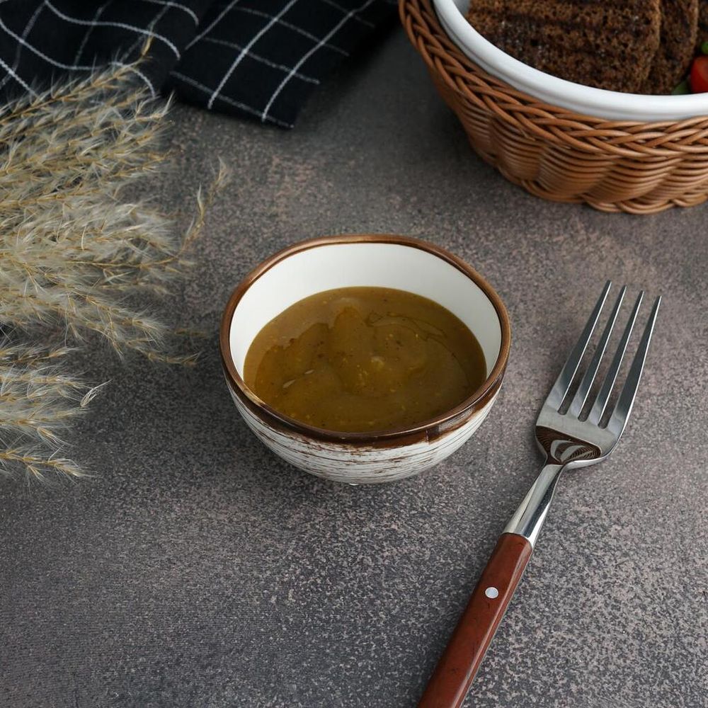 Соусник 125 мл d 8,2 см h4,4 см круглый фарфор Wood Fusion P.L. Proff Cuisine [6]