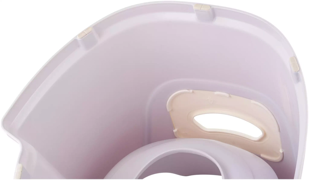 Горшок со спинкой Lalababy Protect Me серо-сиреневый с крышкой LA1042СРН