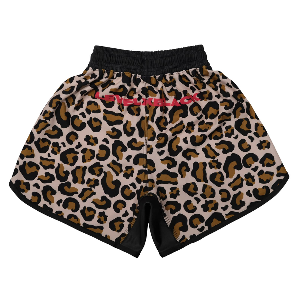 Шорты Level x Black Pink Leopard Competitor