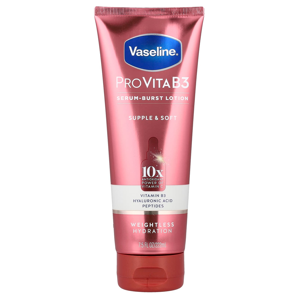Vaseline, ProVitaB3, Serum-Burst, лосьон для кожи, эластичный и мягкий, 222 мл (7,5 жидк. унции)