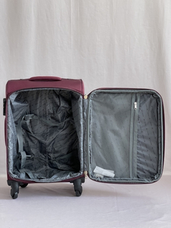 Тканевый чемодан 4Roads 6089 Бордовый (M+)
