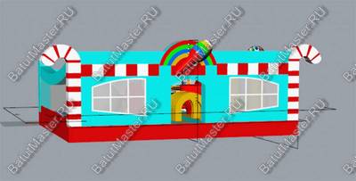 Коммерческий надувной батут "Мороженое" 8*6*4 м