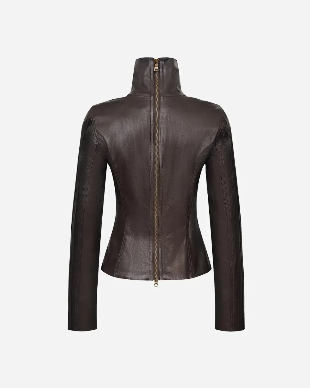 Куртка из экокожи с молниями