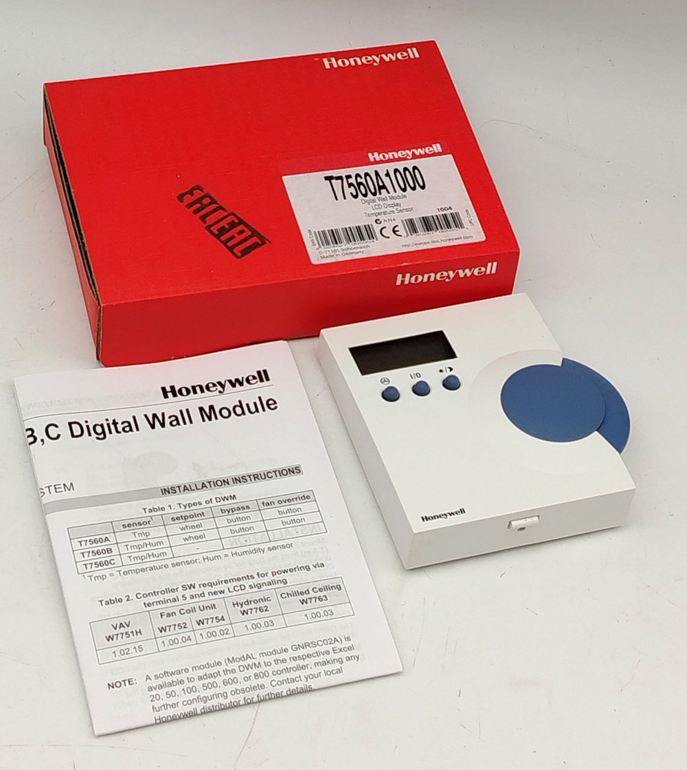 Цифровой настенный модуль EIB KNX, Honeywell T7560A1000, 24 Vac/dc, синий/белый