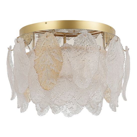 SL6135.202.01 Светильник потолочный ST-Luce золото/прозрачный, янтарный LED 1*20W 3000K LIGHTSOME