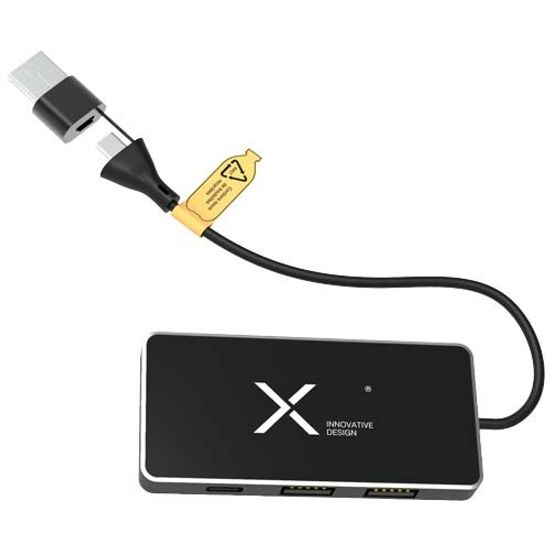 SCX.design H20 USB-концентратор 8-в-1 с двойным входом и 6 портами