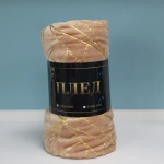 Плед 150*200см «LuxGeometry», цвет бежевый, микрофлис