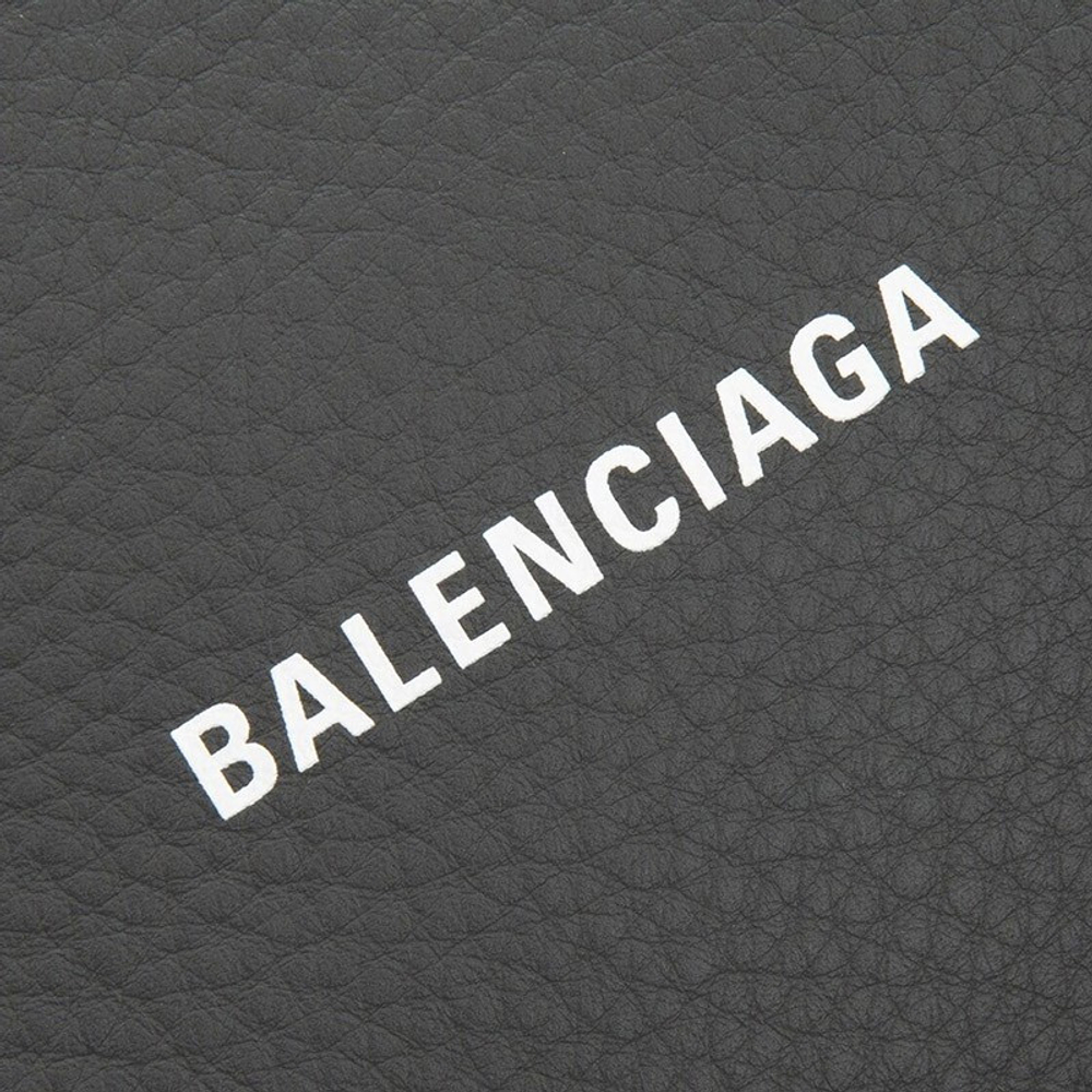 Balenciaga Cow Leather Clutch Men"s Dark Gray