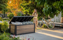 Пластиковый сундук Keter Deco Deck 630 л brown