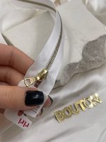 Молния металл Riri, на атласной тесьме, 4 мм,  цвет 2101, белый