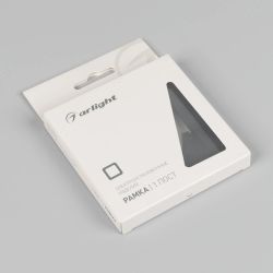 Рамка пластиковая FRM-PERIO-PL-1-BK (Arlight, -) 049689