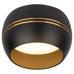 OL13 GX53 BK/GD Подсветка ЭРА Накладной под лампу Gx53, алюминий, цвет черный/золото