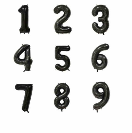 Цифра 8 чёрный 40” в84