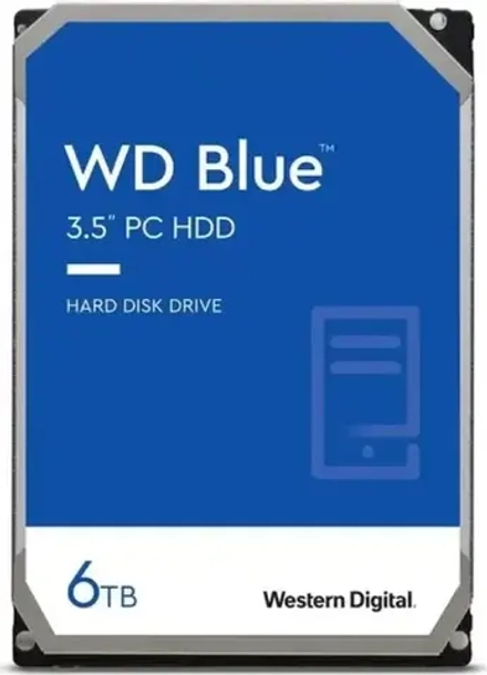 Жесткий диск WD Blue WD60EZAX, 6ТБ, HDD, SATA III, 3.5