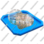 Бизнес-набор: Бассейн 6*6 м (1 шт), Водный шар ТПУ (2 шт), Водный роллер ТПУ(1 шт),насос (1 шт)