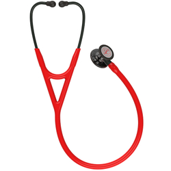 Стетоскоп Littmann Cardiology IV, красный, черная акустическая головка, черный ствол (6182)