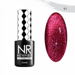 NR Northern Lights Гель лак Кошачий глаз CAT-91, 10мл
