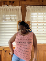 Топ спицами "Lacey Loop"