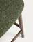 Полубарный стул Ciselia из темно-зеленого шенилла с ножками из ясеня в отделке орех
