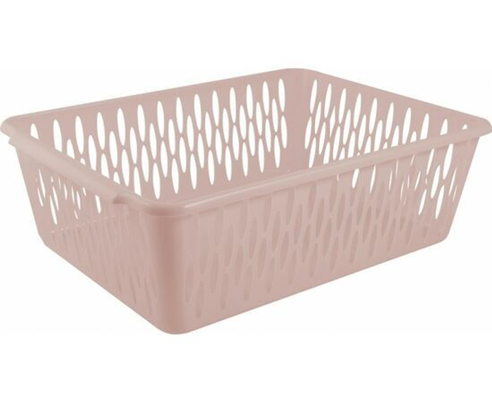 Корзина для хранения Пластик Репаблик Keeplex Light L 38х27,5х12 см, бежевый топаз