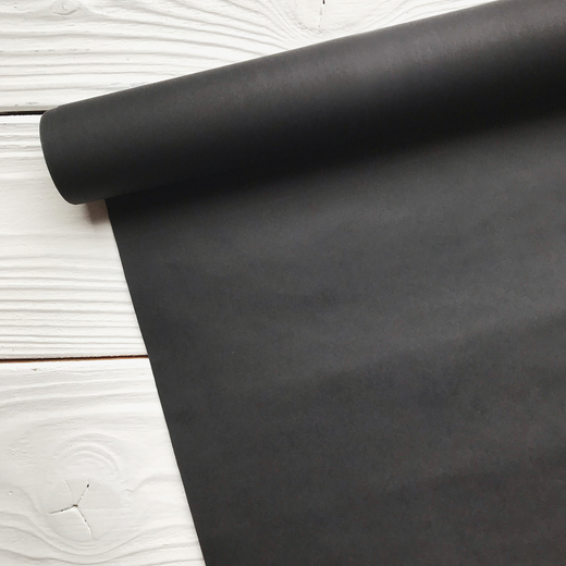 Пергамент флористический чёрный, 0,5 х 10 м, 58 г/м2