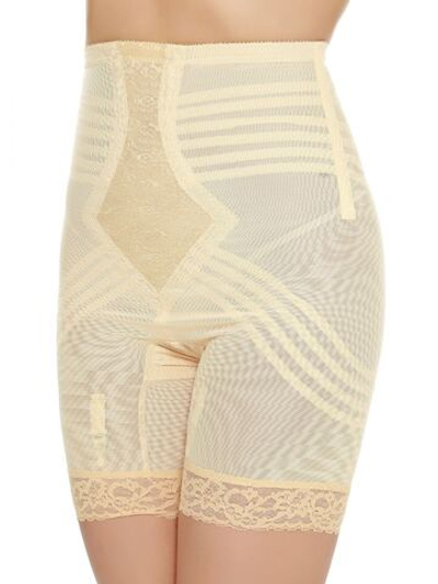 Корсетные панталоны с завышенной талией (Размер: 2X) (Цвет: бежевый)