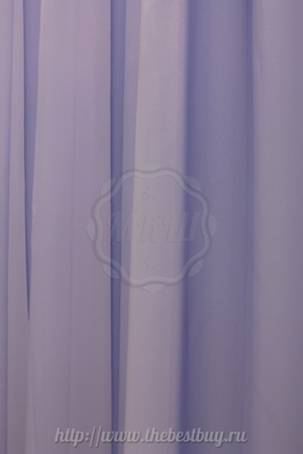 Тюль полуорганза для гостиной: Мери (S202-3) - (300х280)х2 см. - голубая