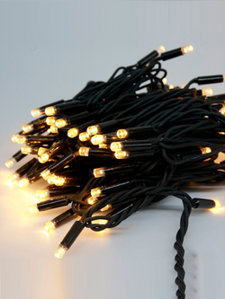 Гирлянда светодиодная "ФЕЙЕРВЕРК", 100 LED, теплый белый, 10м, черный силиконовый провод, IP44 MAG-G053-100