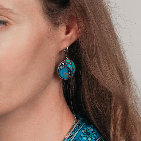 Серьги Fiore Luna AE01156-4 BL/S