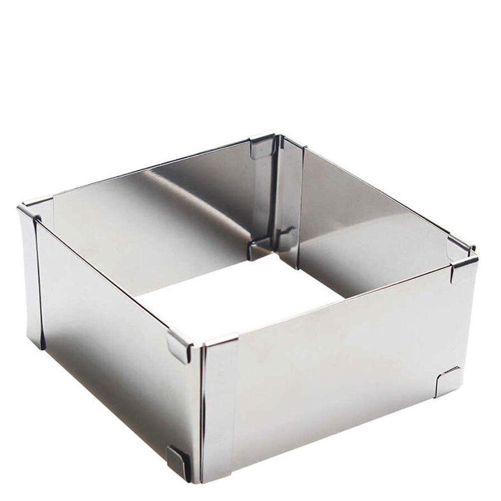 Форма разъемная квадрат 15-28 см, высота 8 см