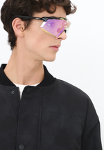 Спортивные очки 100% AEROCRAFT Gloss Black - Purple Mirror Photochromic Lens