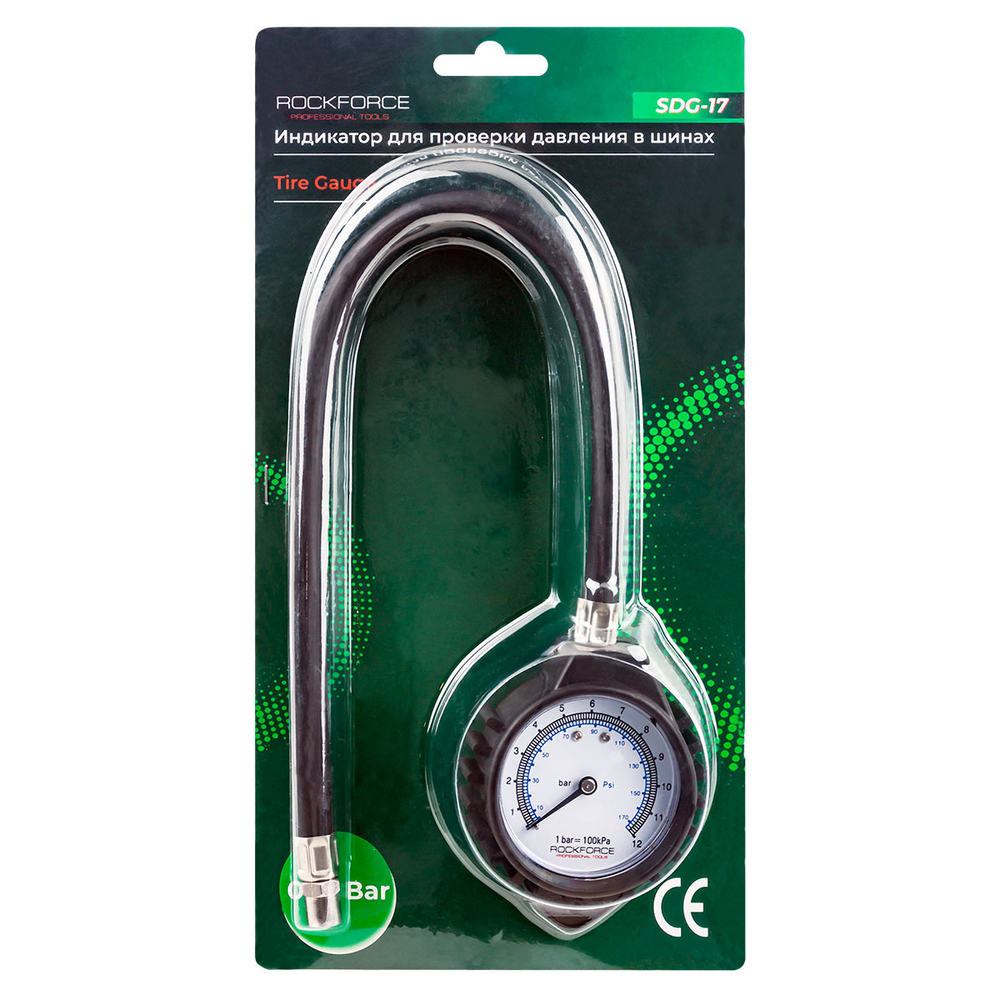 Индикатор для проверки давления в шинах (0-12 Bar) RockForce RF-SDG-17