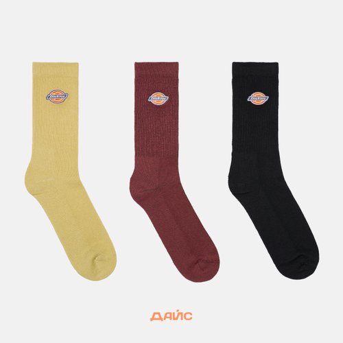 Носки Dickies Valley Grove Socks 3 Pairs артикул:DK0A4X82L161 - купить в магазине Дайс