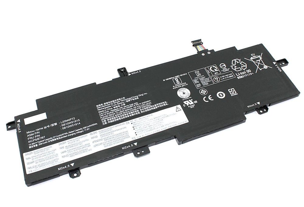 Аккумуляторная батарея для ноутбука Lenovo ThinkPad T14s Gen2 (L20D4P72) 15.36V 3711mAh