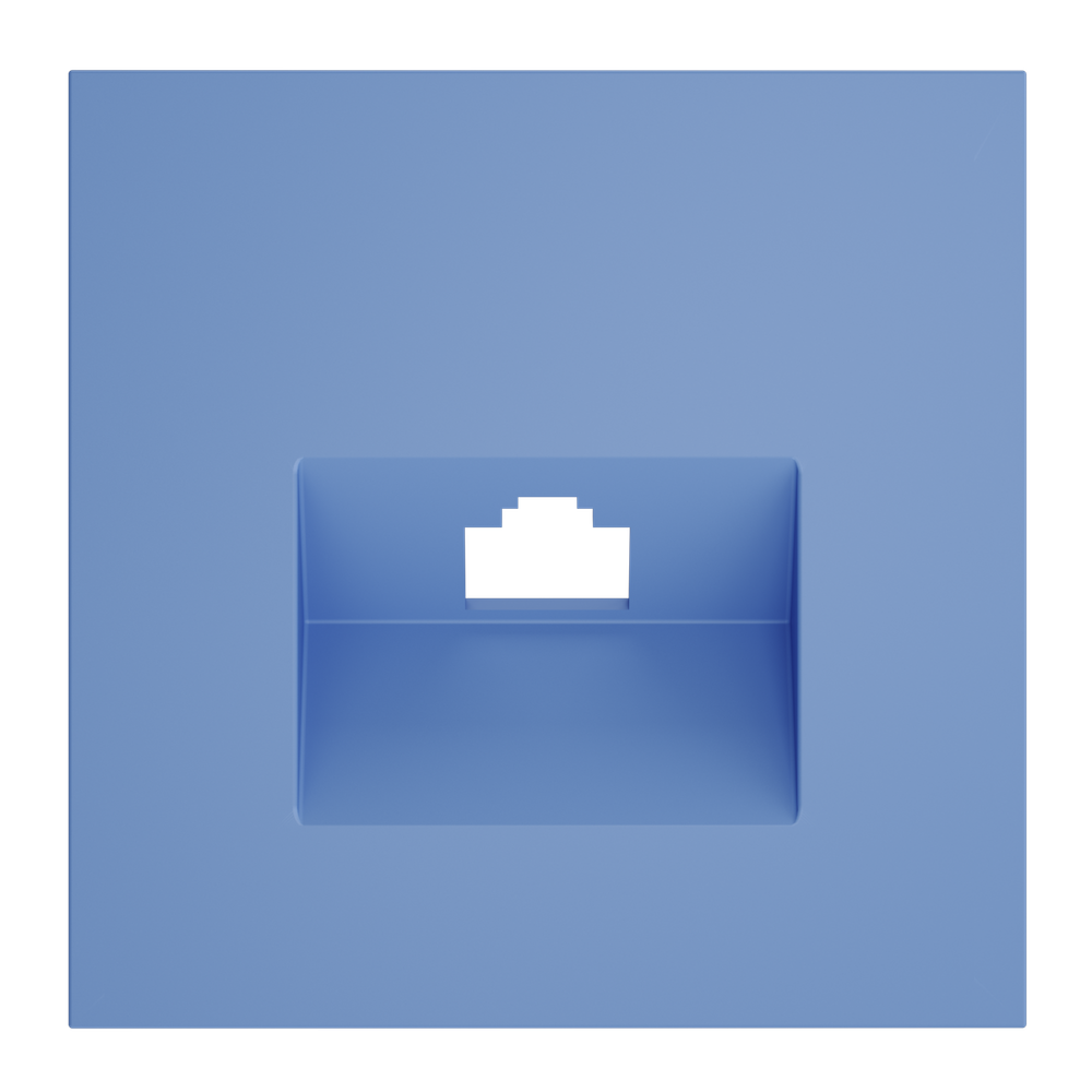 Накладка для розетки компьютерной RJ45 кат.6, S70 (деним)