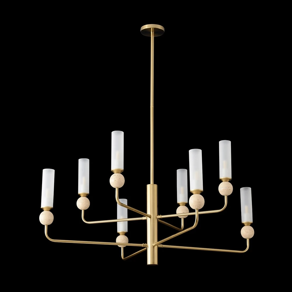 Люстра на штанге Crystal Lux SIMPLY SP8 BRASS