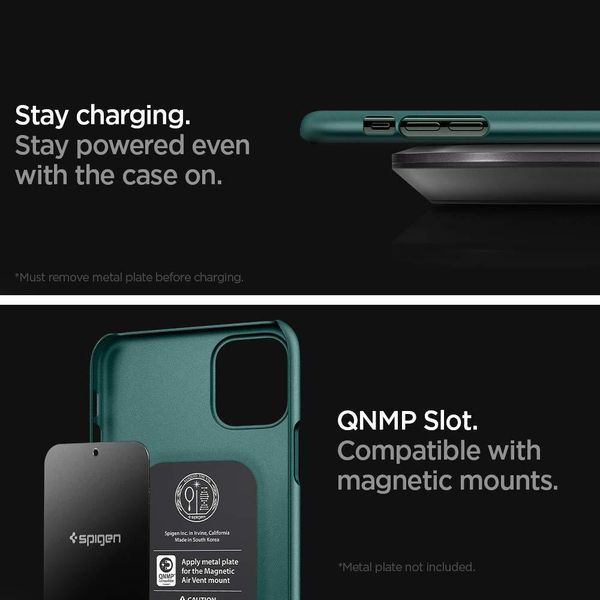 Чехол Spigen Thin Fit для Apple iPhone 11 Pro Max Case (2019) - Midnight Green